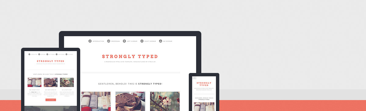 Strongly Typed website template preview