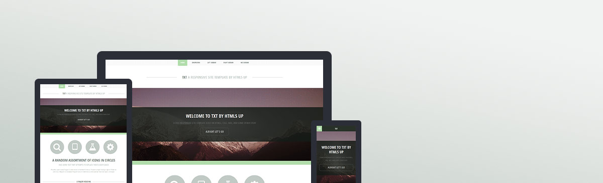 TxT website template preview